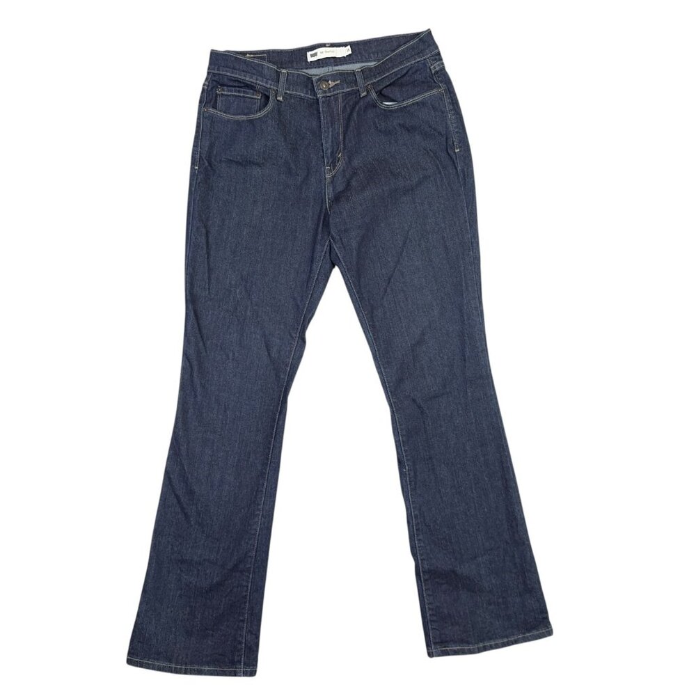 Levis 515 Bootcut Jeans Womens 10 Blue Dark Wash Denim Flare